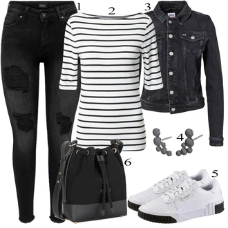 outfit "Padajoča oblačila"