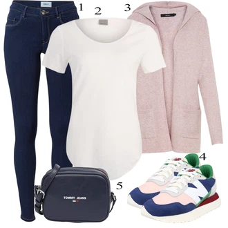 Outfit s Modrá Běžecká bota/Zimní bota/Teniska New Balance "Ležérní Outfits"