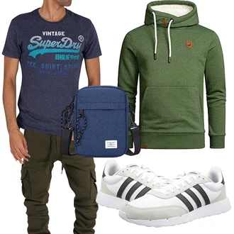 Outfit mit Accessoire/Hemd/Schuh Superdry "Perfekt für die Freizeit"
