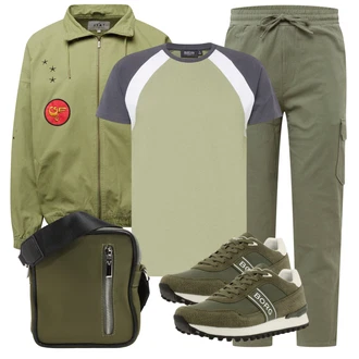 Outfit mit Grün Sneaker bjÖrn Borg "Perfekt für die Freizeit"