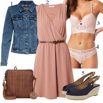 outfit mit Roza/Bež/Modra HUNKEMÖLLER "Priložnostna oblačila"