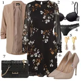 Černé River Island šaty outfity image