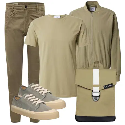 Khaki/Dunkelgrün Bomberjacke/Stehkragen-Strickjacke/Strickjacke Gefüttert/Vintage Strickjacke/Nachhaltige Jacke/Fliegerjacke/Uniformjacke/Sommerjacke/Nylonjacke/Frühlingsjacke trapp kombinieren