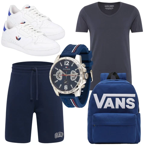 Dunkelblau/Dunkelgrau/Grau Bluse Große Größe/Shirt & Top Große Größe/T-Shirt Shirt/Funktions T-Shirt/Kurzarm T-Shirt/Casual T-Shirt/Laufschuhe für Männer/Ausgefallenes T-Shirt/T-Shirt Training/Longshirt/Mesh Shirt Jack & Jones kombinieren