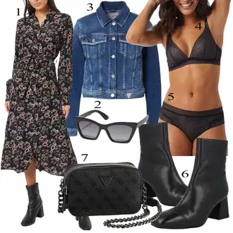 Outfit sa Plava Traper Jakna Guess "Jesenski Outfit"
