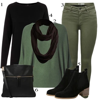 outfit mit Črna Škorenj Tamaris "Padajoča oblačila"