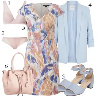Punije Outfit sa Smeđa/Žuta/Šareno Haljina/Haljina Veći Broj/Tunika Comma "Jesenski Outfit"