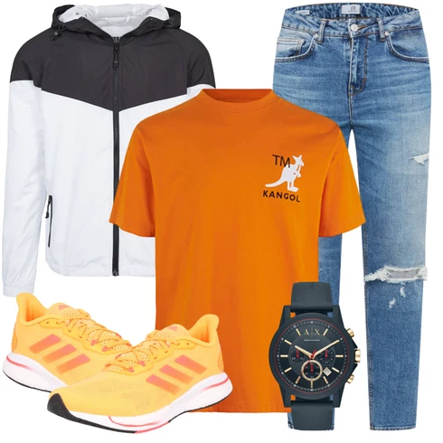 Orange Sportschuh Adidas Performance kombinieren