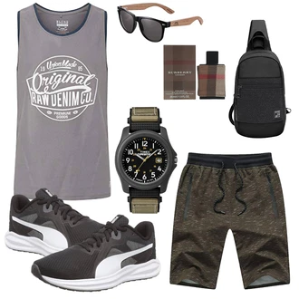 Sommer Outfits Wandern mit Schwarz Unkategorisiert arctic hunter "Sommer Look für den Alltag"Look: Arbeits, Trekking, Rad­fahren, Wandern