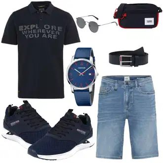 20er Jahre Outfit mit Grau/Dunkelgrau/Silber Sonnenbrille/Brille levi's ® "Sommer Look für den Alltag"Look: Metal, Retro, 80er, 20er Jahre, Coole, Schön, Italienische