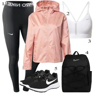 so štrasom Outfit sa Crna/Tamnosiva/Plava/Siva Sportska Tajica/Hlača za Trčanje/Kožna Jakna/Podstavljena Tajica/Tajice za Teretanu/Tople Tajice Nike "Sport Outfits"