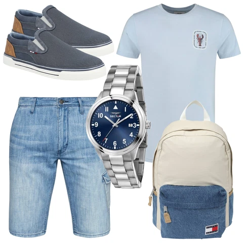 Grau Rucksack Tommy Jeans kombinieren