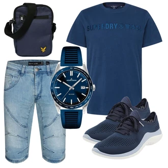 Outfit mit Schwarz Sneaker Crocs "Street Style Outfit"