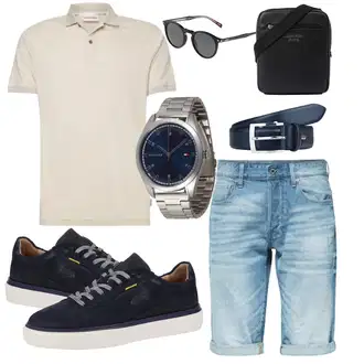 Sommer Outfits Hochzeit mit Blau/Silber/Dunkelblau/Grau Armbanduhr/Uhrwerkzeug/Smartwatch/Kettenuhr Tommy Hilfiger "Stylische Sommerlaune"Look: Strandtag, Pop Konzert, Standesamt, Schule, Hochzeit, Silvester