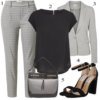 Outfity pro práci Plnější Postavou Léto s Černá Halenka a Tunika/Tričko & Top Móda Pro Plnoštíhlé/Halenka Móda Pro Plnoštíhlou Only "Obchodní Outfit"