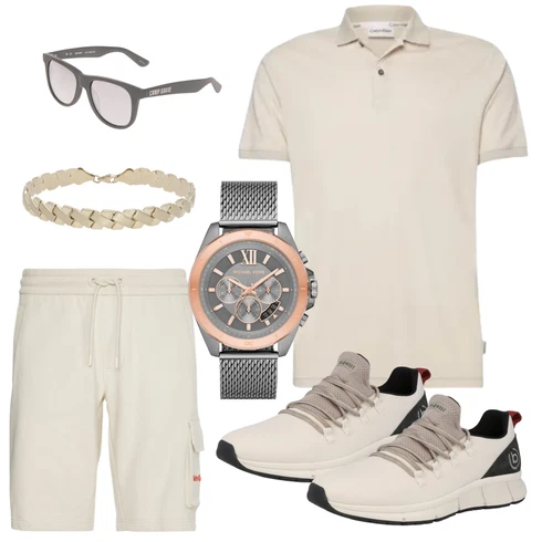 Weiß Sonnenbrille Camp David kombinieren