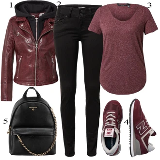 Prešite outfit mit Črna/Bela Ozke Kavbojke/Usnjene Čevlje/Kavbojka z Nizkim Pasom/Usnjena Jakna/Kavbojka z Nizkim Pasom/Motoristične Kavbojke/Zimska jakna/Push up Kavbojke LTB "Padajoča oblačila"