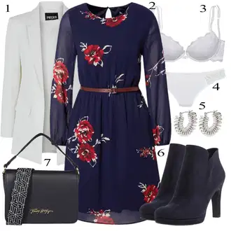 Outfit s Světle modrá/Modrá/Tmavě modrá Krajková podprsenka/Průsvitná podprsenka a podprsenka s kosticí/Pánské boty ve velikosti 11/Podprsenka s kosticemi/Push-Up Podprsenka/Měkká podprsenka/Zmenšující Podprsenek/Prsatější střih podprsenky/Podprsenka Bez Kostic/Bezdrátová podprsenka/Podprsenka Balconette/Kojící podprsenka Lascana "Večerní Outfit"