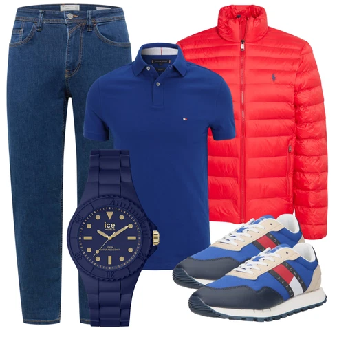 Rot WinterJacke Polo Ralph Lauren kombinieren
