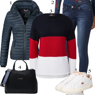 Outfit sa Crna Traper Jakna MARIKOO "Jesenski Outfit"