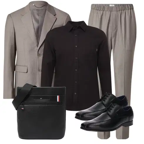Schwarz/Hellblau Business-Schuh/Schnürer/LederSchuh/Oxford Schuh/Vintage SchnürSchuh Bugatti kombinieren mit Grau/Braun/Beige/Lila Musselin Hose/Business Hose/Bundfaltenhose/Bundfaltenhose/Bügelfaltenhose/Schlupfhose/Karierte Hose/Anzughose/Gerade Hose/Tweed Hose/Stoffhose trapp