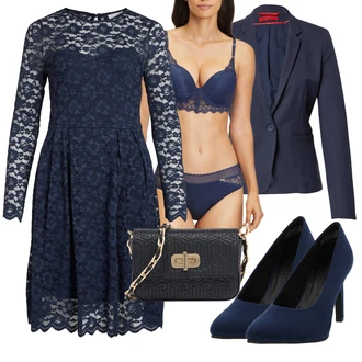 Outfit s Černá Kalhotky S.Oliver "Podnikatelský Vzhled"