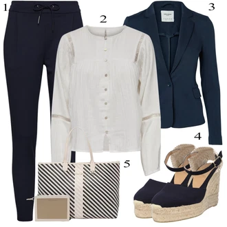 Bombaž outfit mit Bluza z gumbom/Bluza brez železa Only "Padajoča oblačila"