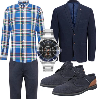 Outfit mit Schwarz Anzug Jack & Jones "Business Outfit"