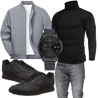 Business Outfits mit Blau Sneaker Reebok "Casual Business Outfit"