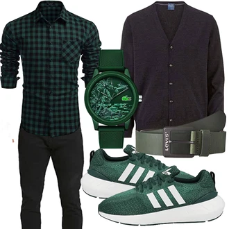 Outfit mit Schwarz Unkategorisiert Lacoste "Cool für die Freizeit"