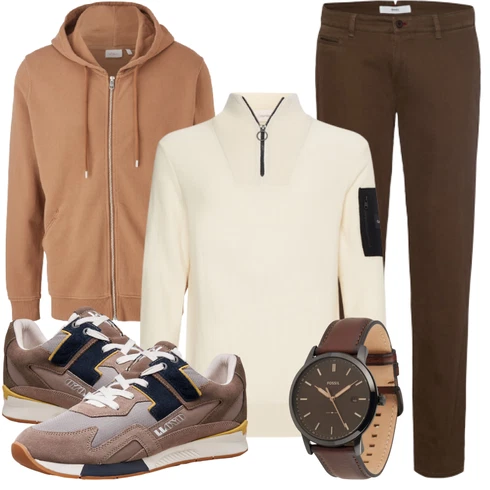 Braun Sweatshirt S.Oliver kombinieren