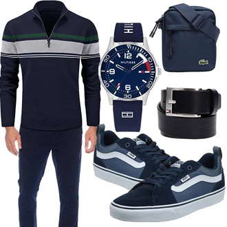 Outfit mit Schwarz Unkategorisiert Lacoste "Cool für die Freizeit"