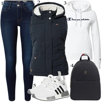 outfit "Padajoča oblačila"