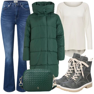 Dlouhé / Maxi Outfit s Černá Taška Přes Rameno BeckSöndergaard "Skvělý podzimní Outfit"
