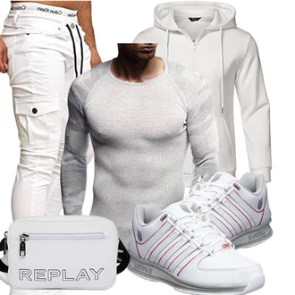 Outfit mit Grau Unkategorisiert K-SWISS "Einzigartiges Freizeit Outfit"