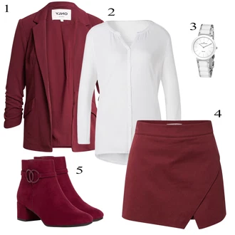 Outfit sa Siva Majica s 3/4 rukavima Lascana "Biznis outfiti"