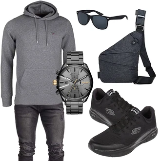 Logoprint Outfit mit Grau Unkategorisiert GANT "Freizeit Outfit"