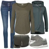 Dlouhé/Maxi Zimní Kabáty s kapucí Outfity image