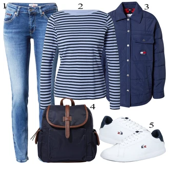 Outfit sa Plava Tom Tailor Denim "Jesenski outfiti"