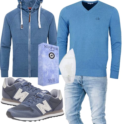 Blau Trachtenmode New Balance kombinieren
