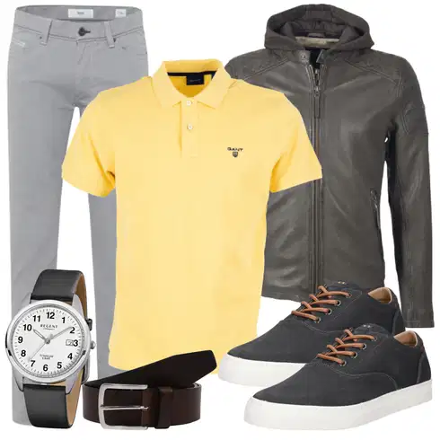 Orange Poloshirt GANT kombinieren