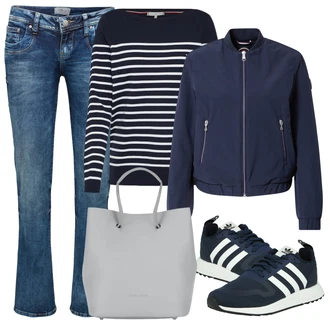 Outfit s Černá Lehké Bund Colmar "Ležérní Outfit"