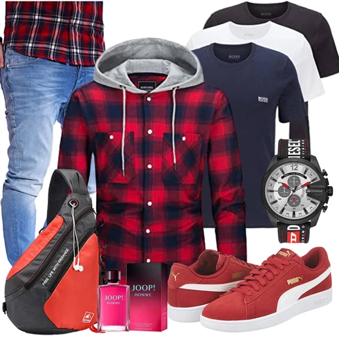 Rot Accessoire JOOP! kombinieren