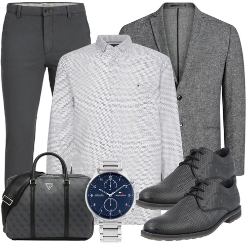 Herbst Dunkelgrau/Grau/Hellgrau Anzug Sakko/Kaschmir-Strickjacke/Wolle Strickjacke/Boucle Strickjacke/Strickjacke Gefüttert/Strick­Blazer/Boucle Blazer Jack & Jones kombinieren