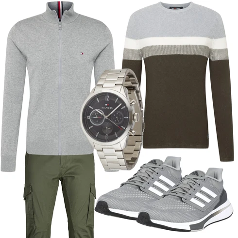 Camouflage Dunkelgrün/Khaki CargoHose/FunktionsHose/Zip Off Hose/Twill Hose/TrekkingHose Jack & Jones kombinieren