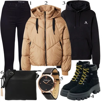 outfit "Padajoča oblačila"
