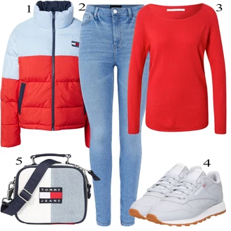 outfit mit Pastelne barve Reebok "Padajoča oblačila"