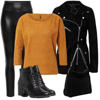 Motorka Zima Outfit s Černá Sametová Bunda/Motorkářské Bund/Manšestrová Bunda/Motorkářská Bunda/Vojenské Bund/Vlněná Bund/Jezdecká Bunda/Bunda s Bočním Zipem Freaky Nation "Podzimní Vzhled"Look: Jízda na koni, Motorka