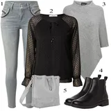 Outfity s dlouhými halenkami pro plnoštíhlé image