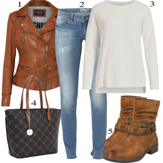 Jesenske Outfiti mit Rjava/Temno rjava/Roza Vintage Usnjena Jakna/Jesenska jakna/Motoristična jakna/Jakna iz Umetnega Usnja/Usnjena Bomber Jakna/Usnjena Jakna/Pomladna jakna Oakwood "Padajoča oblačila"